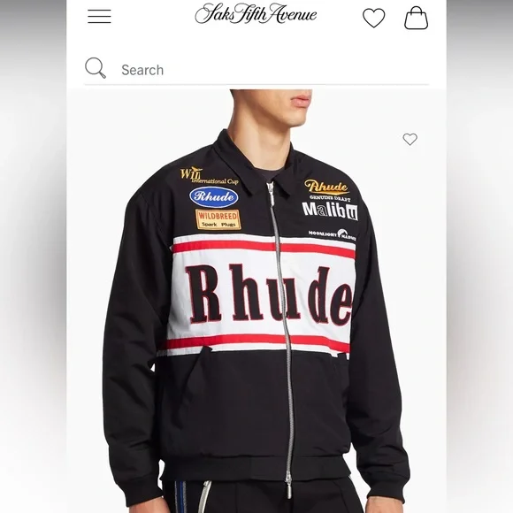 Rhude racing jacket brand new with tags - $1200+ value!